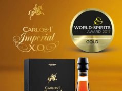 Carlos I Imperial, medalla de oro World Spirits Award 2017 al mejor brandy Carlos I Imperial, medalla de oro World Spirits Award 2017 al mejor brandy
