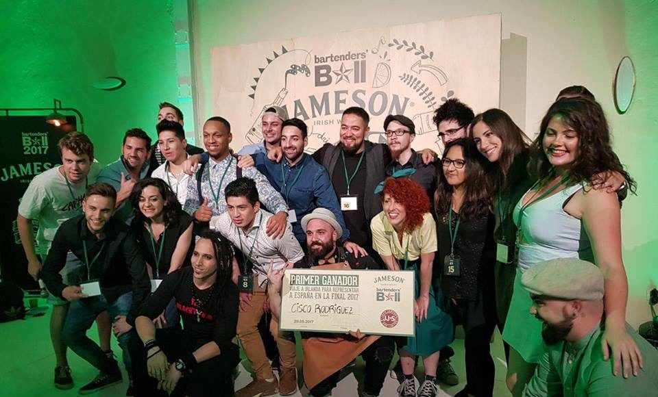 Cisco Rodriguez bartender de Peyote San se proclama ganador del concurso Jameson Bartenders Ball 2017
