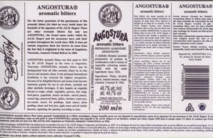 Cuanto tiempo hace que no compras Angostura