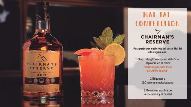 Mai tai Chairman´s a concurso MAi Tai Chairman´s