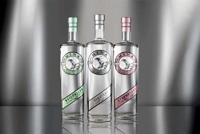 Vodka Mink. Marca propiedad de Luis Caballero