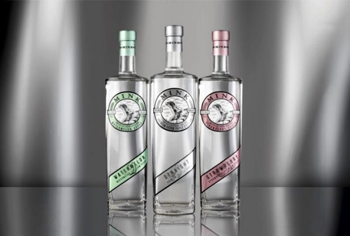 Vodka Mink. Marca propiedad de Luis Caballero