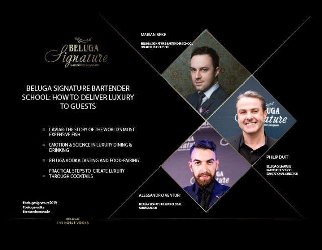 La coctelería se fomenta con Beluga Signature Program 2019