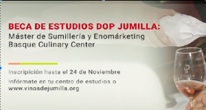 Beca de estudios de la DOP Jumilla para estudiar en Basque Culinary Center