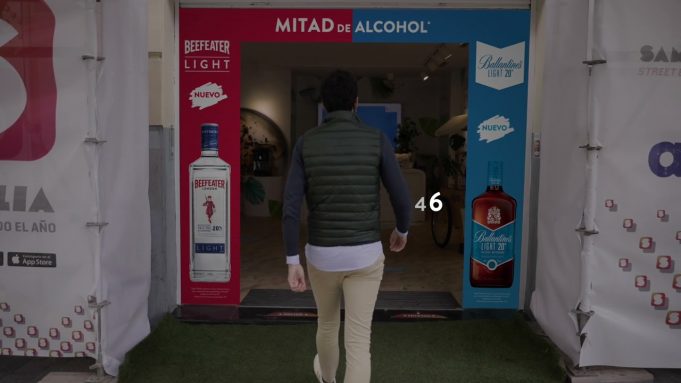 Tienda Pop Up Ballantine’s Light y Beefeater Light Gran Vía Madrid