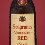 Seagrams Botella – Fondo Transparente – Frontal