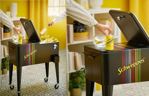 EL LUMINOSO DE GRAN VÍA DE SCHWEPPES BRILLA EN UNA HIELERA VINTAGE DE EDICIÓN LIMITADA POR SU 50 ANIVERSARIO