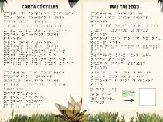 Zaragoza ya cuenta con la primera carta de cócteles en Braille