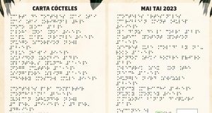 Zaragoza ya cuenta con la primera carta de cócteles en Braille