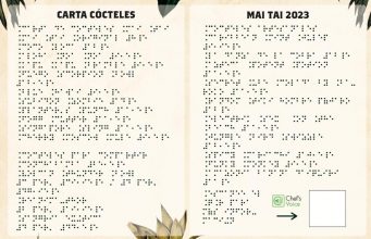 Zaragoza ya cuenta con la primera carta de cócteles en Braille