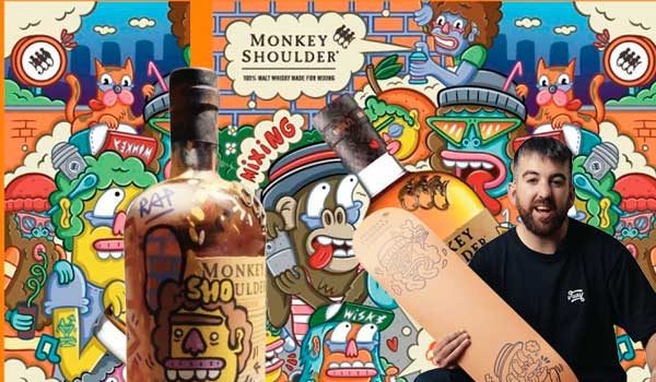 Whisky Monkey Shoulder colabora con el artista urbano Juays