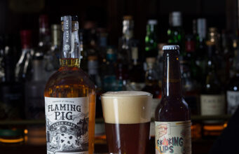 Flaming Pig Irish Whiskey y La Quince Brewing Company