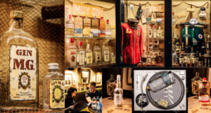 Un museo en la barra: un bar de León atesora el mayor archivo histórico de botellas de Gin MG