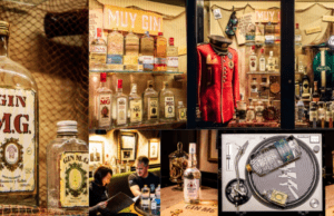 Un museo en la barra: un bar de León atesora el mayor archivo histórico de botellas de Gin MG