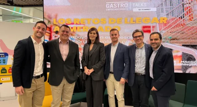 El Ayuntamiento de Madrid y Varma Food & Care Estrella Martín, Directora General de Emprendimiento y representantes del Grupo Varma