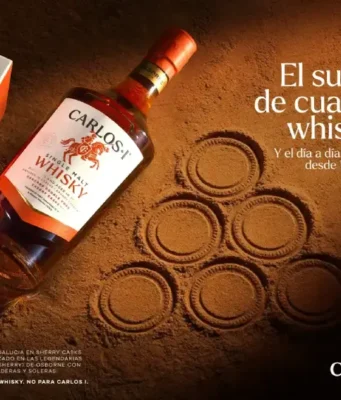 Carlos I Single Malt Whisky con el carácter del Brandy de Jerez VORS de Osborne